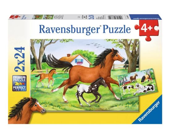 Ravensburger Puzzle 2x24 pc World of Horses