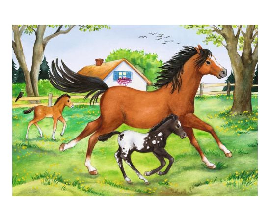 Ravensburger Puzzle 2x24 pc World of Horses