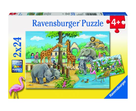 Ravensburger Puzzle 2x24 pc Welcome to the Zoo