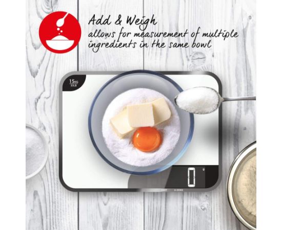 Salter 1079 WFEU12 15kg Max Chopping Board Digital Kitchen Scale - White