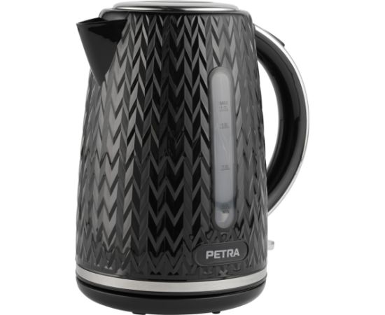 Petra PT3864BLKVDEEU10 Chevron Jug Kettle black