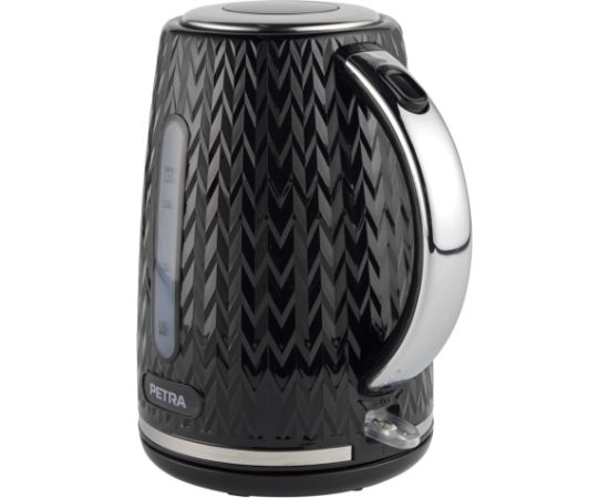 Petra PT3864BLKVDEEU10 Chevron Jug Kettle black