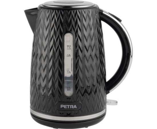 Petra PT3864BLKVDEEU10 Chevron Jug Kettle black