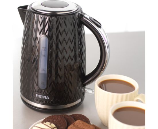 Petra PT3864BLKVDEEU10 Chevron Jug Kettle black