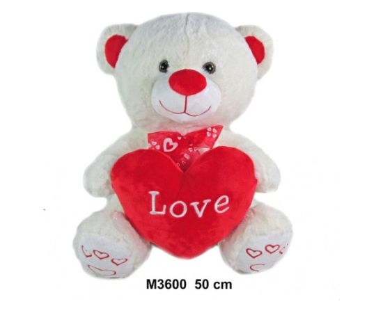 Sun Day Плюшевый мишка с сердцем LOVE 50 cm (M3600) 159328