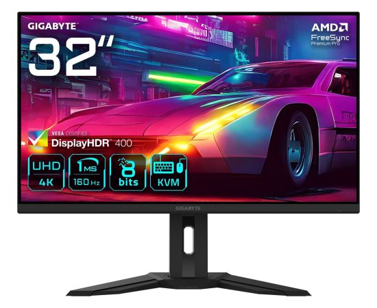 Gigabyte 31.5 " | IPS | 160 Hz | 1 ms | 3840 x 2160 pixels | 350 cd/m² | HDMI ports quantity 2