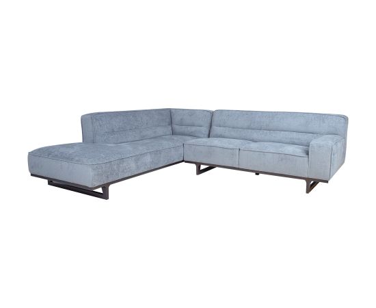 Corner sofa HASSO LC, silver grey