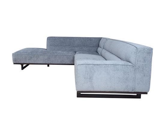 Corner sofa HASSO LC, silver grey