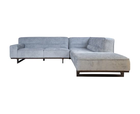 Corner sofa HASSO LC, silver grey