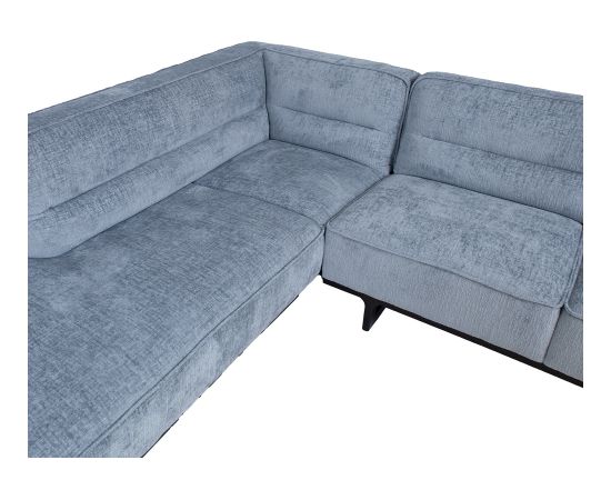 Corner sofa HASSO LC, silver grey