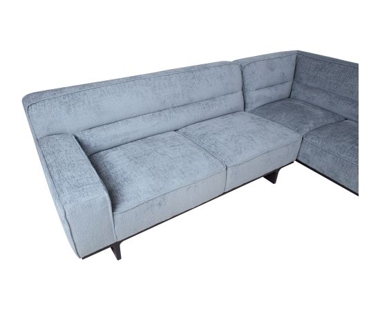 Corner sofa HASSO RC, silver grey