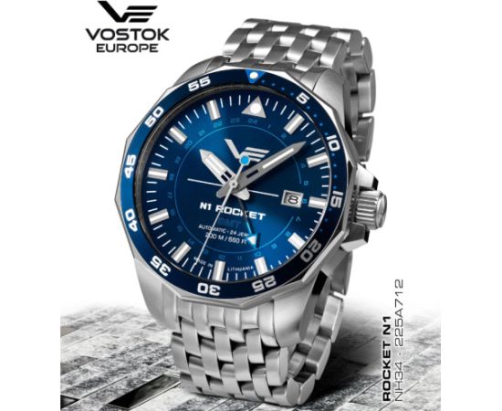 Vostok Europe N1 Rocket GMT NH34-225A712BR