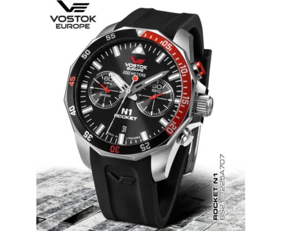 Vostok Europe Rocket N1 6S21-225A707Sil