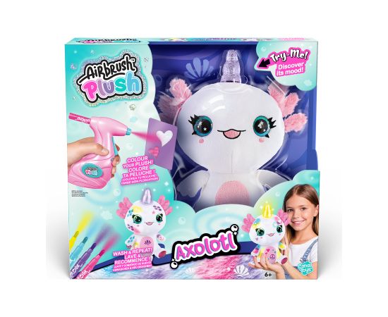 Airbrush Plush AIRBRUSH Мягкая игрушка с аэрографом - Аксолотль-единорог