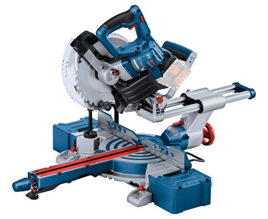 Bosch cordless chop and miter saw BITURBO GCM 18V-254 D Professional solo, chop and miter saw (blue, without battery and charger)