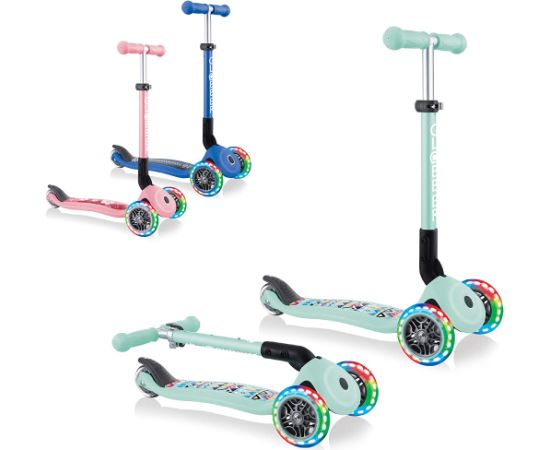 GLOBBER Junior Foldable Fantasy Lights, Scooter (mint, mint-Tribal)