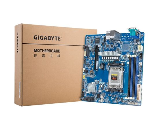 Płyta główna Gigabyte MC13-LE0 1x AM5 AMD Epyc 4004/Ryzen 7000 B650E (4xDIMM, 4x SATA, 1xM.2, 2x1Gbe, IPMI, mATX)