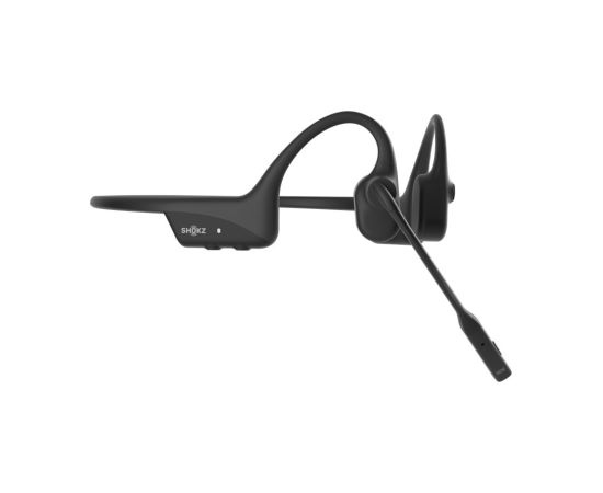 SHOKZ OpenComm2 UC 2025 Upgrade Wireless Bluetooth Bone Conduction Videoconferencing Headset with USB-C Charging Port and USB-C adapter | 16 Hr Talk Time, 29m Wireless Range, 1 Hr Charge Time | Includes Noise Cancelling Boom Mic and Dongle, Black