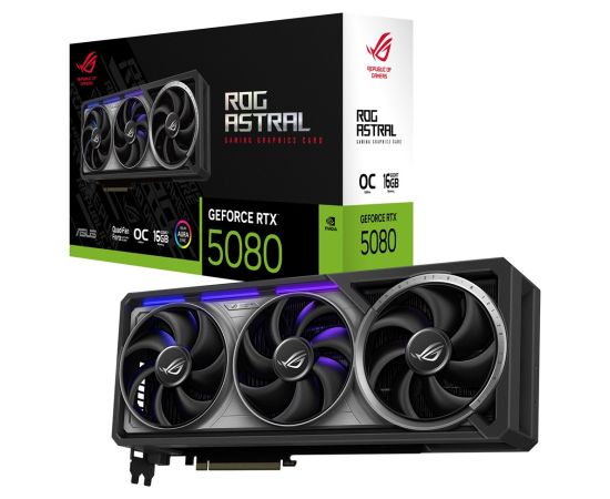 ASUS ROG Astral - -RTX5080-O16G-GAMING NVIDIA GeForce RTX 5080 16 GB GDDR7