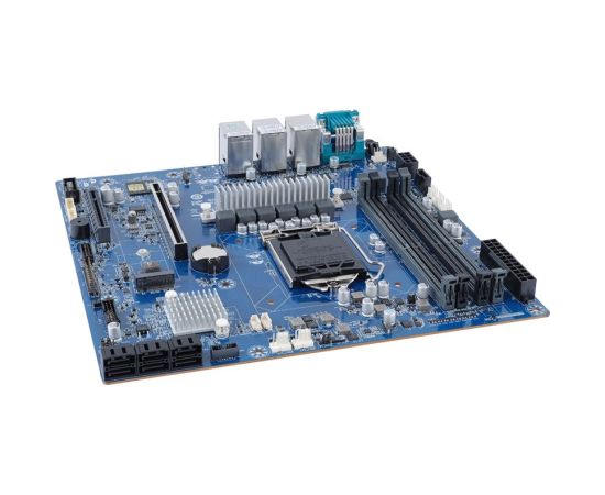 Płyta główna Gigabyte MX33-BS0 1x LGA1200 Intel Xeon E-23XX C252 (4x DIMM, 6x SATA, 1xM.2, 2x1Gbe, IPMI, mATX)