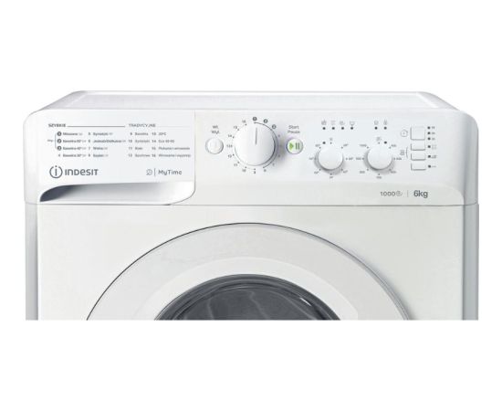 INDESIT MTWSA 61053 W EE Veļas mazg. mašīna 6kg 1000rpm