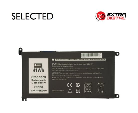 Extradigital Notebook Battery DELL YRDD6, 3600mAh, Extra Digital Selected