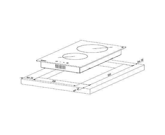 AKPO PKA 30 601 Black 30cm elektriskā virsma