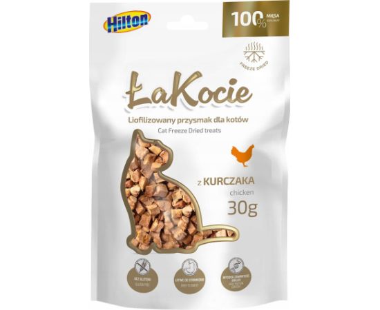 HILTON ŁaKocie Freeze dried chicken - cat treats - 30g