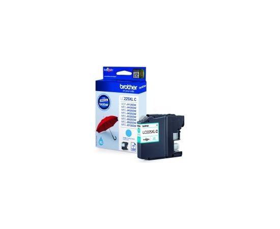 Brother LC225XL (LC225XLC) Ink Cartridge, Cyan