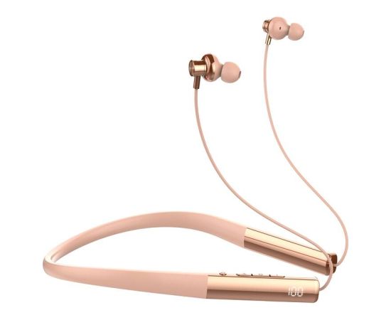 LDNIO N01 wireless neckband headphones (rose gold)