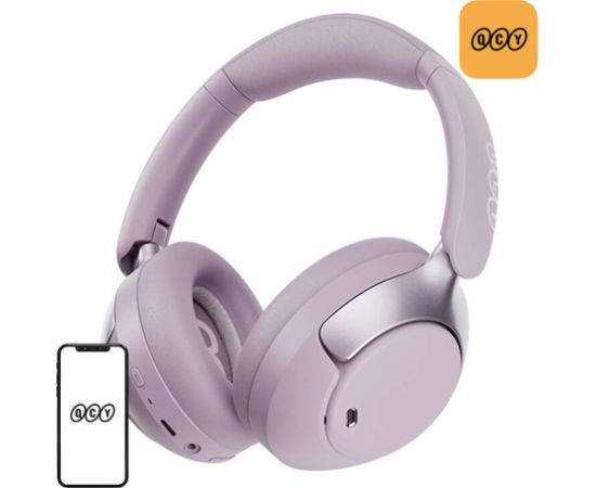 QCY H3 pro ANC wireless headphones (purple)