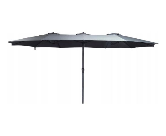 PARASOL OGRODOWY XXXL 2.7x4.6M SZARY SASKA GARDEN