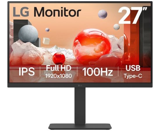 LG 27BA650-B monitor komputerowy 68,6 cm (27") 1920 x 1080 px Full HD LCD Czarny