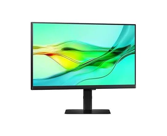 Samsung ViewFinity S6 S24D604UAU - S60UD Series - LED-Monitor - USB - 61 cm (24") (23.8" sichtbar) - 2560 x 1440 QHD @ 100 Hz - IPS - 350 cd/m2 - 1000:1 - HDR10 - 5 ms - HDMI, 2xDisplayPort, USB-C - Schwarz