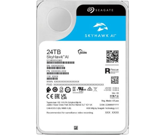 Seagate SkyHawk AI 3.5" 24 TB Serial ATA III