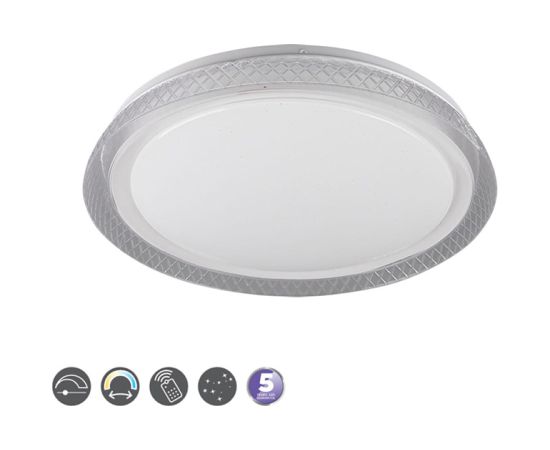 Pl.l.-HERACLES 15W LED 2700-6500K 1700lm balta ar pulti