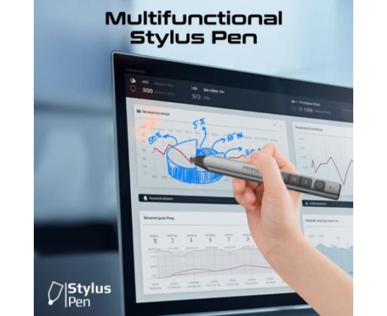 Promate ProPointer-S Универсальный интуитивный беспроводной презентатор со стилусом