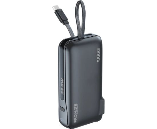 Promate PowerPack-10C Переносная зарядная батарея 22W / 10000mAh / USB-C PD / 220V EU/US/UK