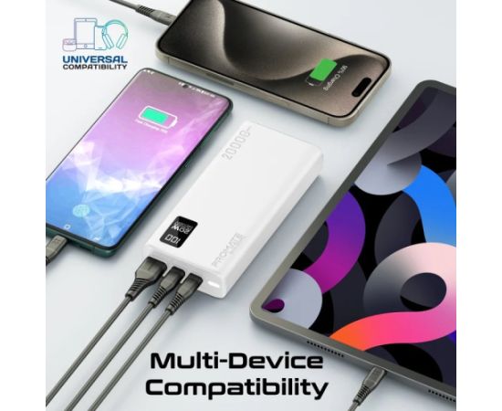 Promate Bolt-20PD Переносная зарядная батарея 20000mAh / USB-C PD 20W