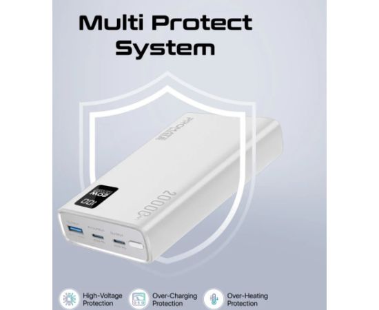 Promate Bolt-20PD Переносная зарядная батарея 20000mAh / USB-C PD 20W