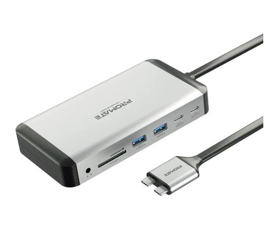 PROMATE VersaHub-MST 13-in-1 Dual USB-C Multimedia Hub / Dual 4K HDMI / USB3.0 / 150W