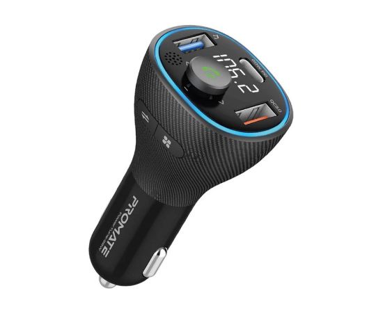 Promate PowerTune-38W Bluetooth 5.1 FM Raidītājs QC3.0 / PD20W / QC3.0 / Hands-free