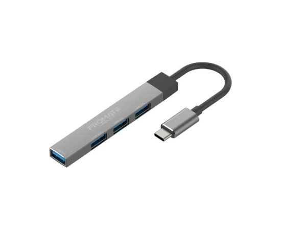 Promate LiteHub-4 USB-C Hub 3xUSB2.0 + USB3.0