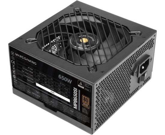 Tacens Mars Gaming MPB650SI power supply unit 650 W 24-pin ATX ATX Black