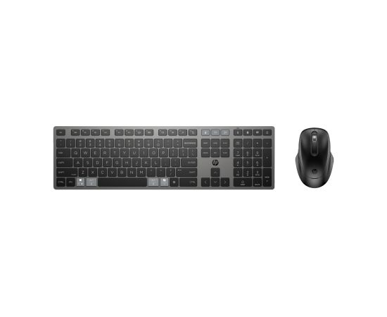 HP 720 Wireless Mouse Keyboard Combo - Multi-Device, Dual-Mode, Programmable, Rechargeable, 4000 dpi - Nightfall Black - ENG / 9T5A9AA#ABB