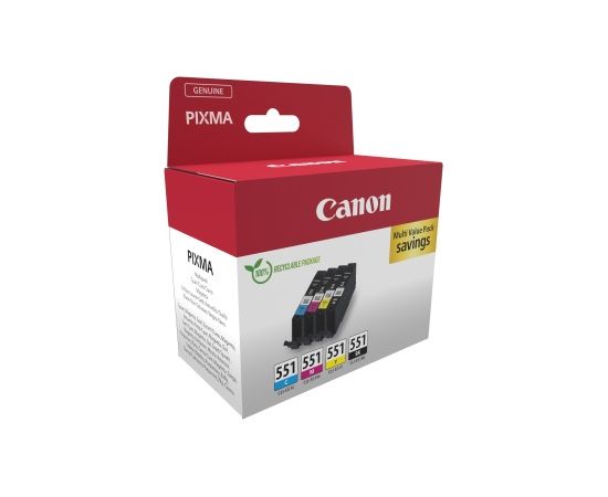 Canon CLI-551 (6509B015) Ink Cartridge Multipack, C/M/Y/BK