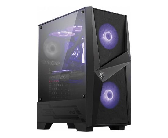 Case MSI MAG FORGE 100M MidiTower Not included ATX MicroATX MiniITX Colour Black MAGFORGE100M