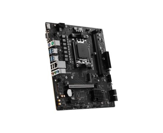 Mainboard MSI AMD A620 SAM5 Micro-ATX Memory DDR5 Memory slots 2 1xPCI-Express 3.0 1x 1xPCI-Express 4.0 16x 1xM.2 1x15pin D-sub 1xHDMI 2xUSB 2.0 4xUSB 3.2 2xPS/2 1xRJ45 3xAudio port PROA620M-B