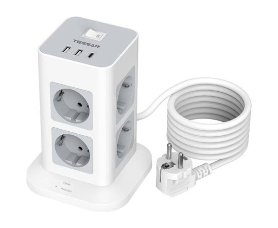 TESSAN Power strip TPS03-DE-C