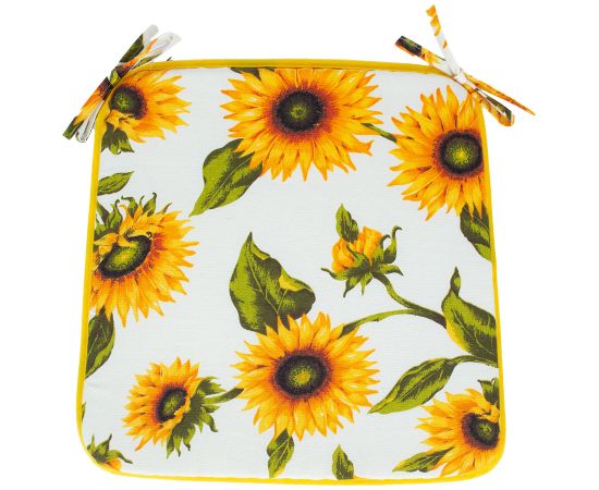 Chair pad LONETA NEW 39x39cm, sunflowers